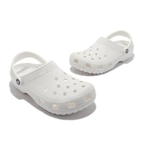 Crocs Unisex Classic Clog White Size M7 / W9 - Picture 5 of 6